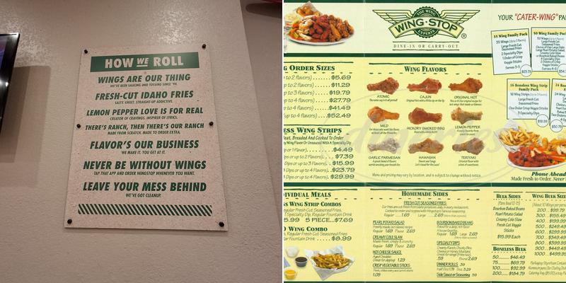 Wingstop Menu