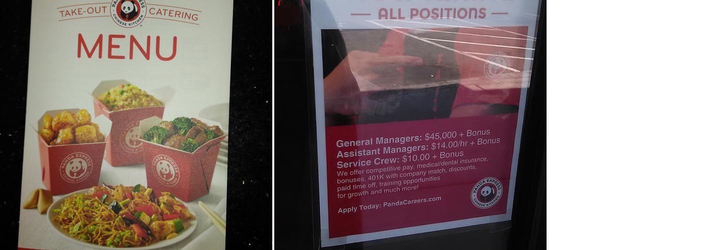 Panda Express Menu