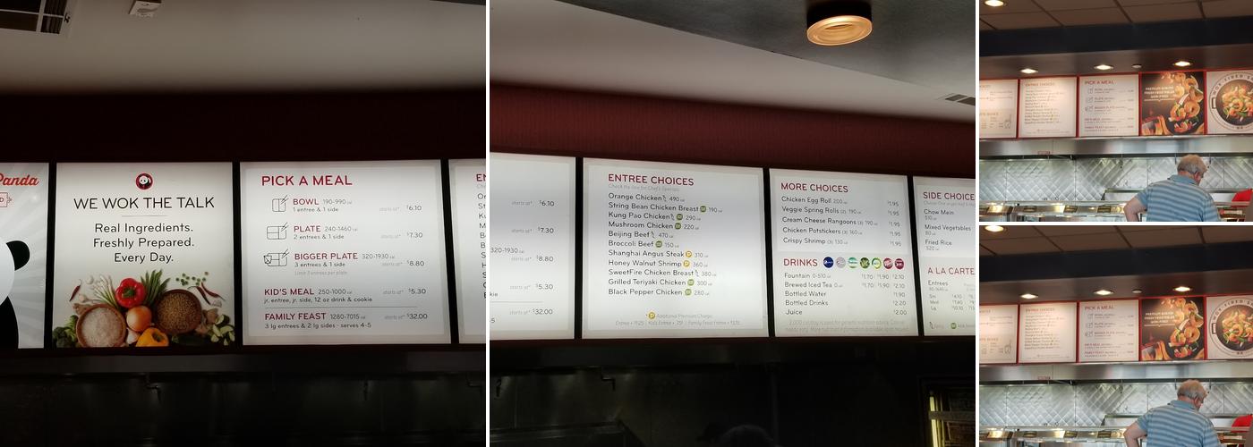 Panda Express Menu