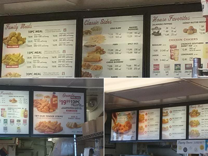 Church's Texas Chicken Menu