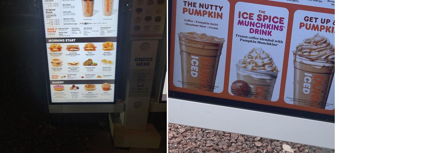 Dunkin' Menu