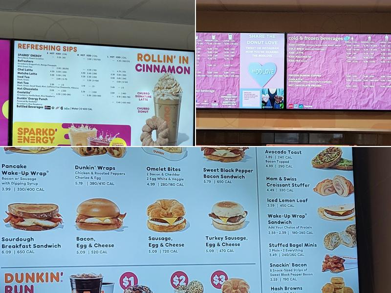 Dunkin' Menu