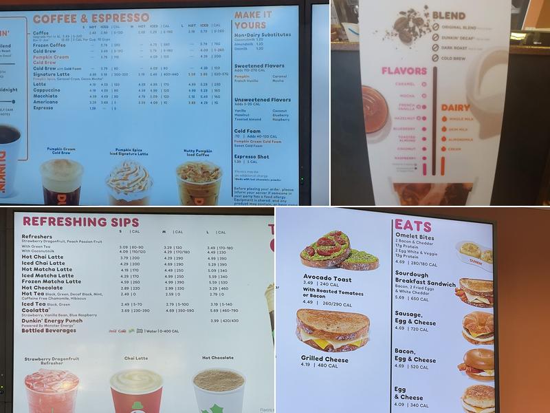 Dunkin' Menu
