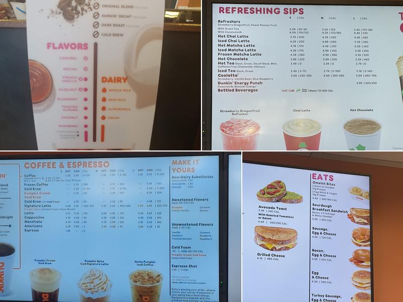 Dunkin' Menu