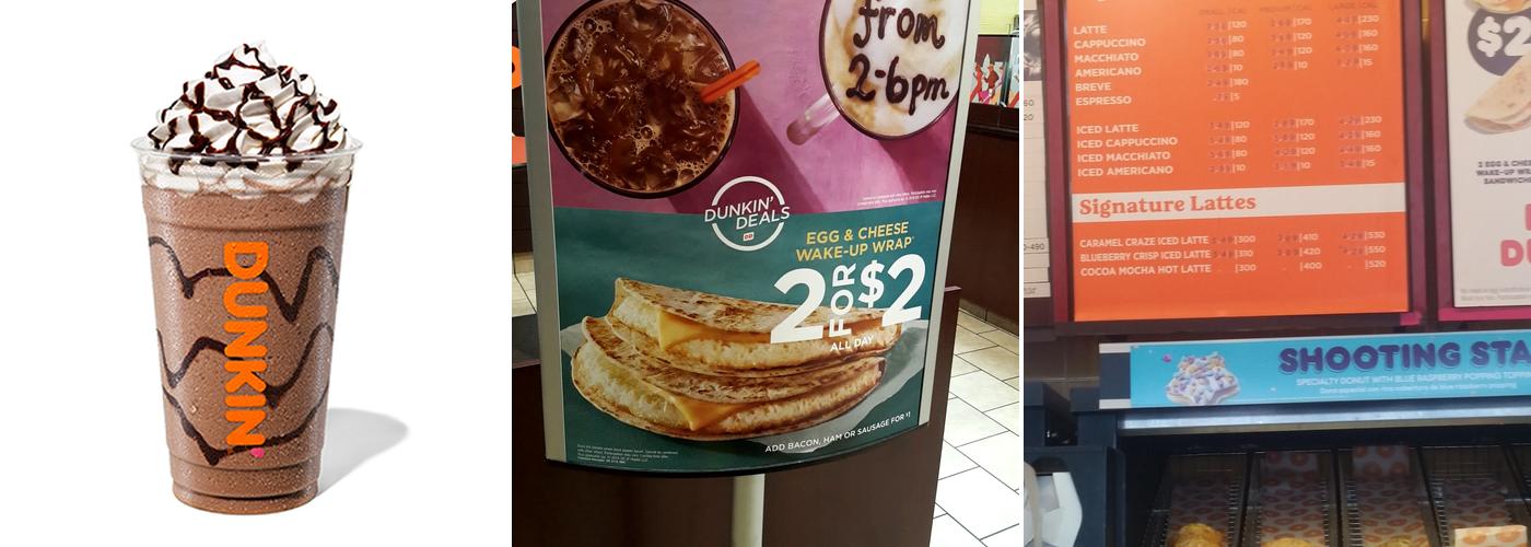 Dunkin' Menu