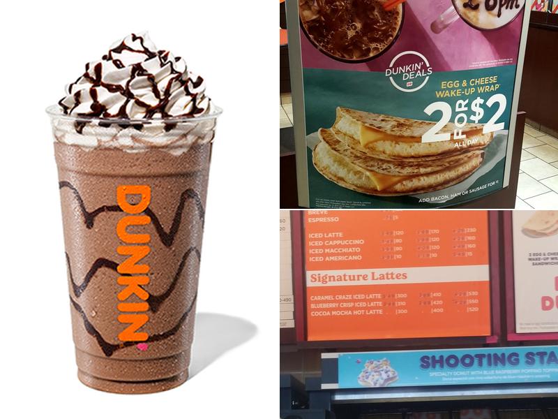 Dunkin' Menu