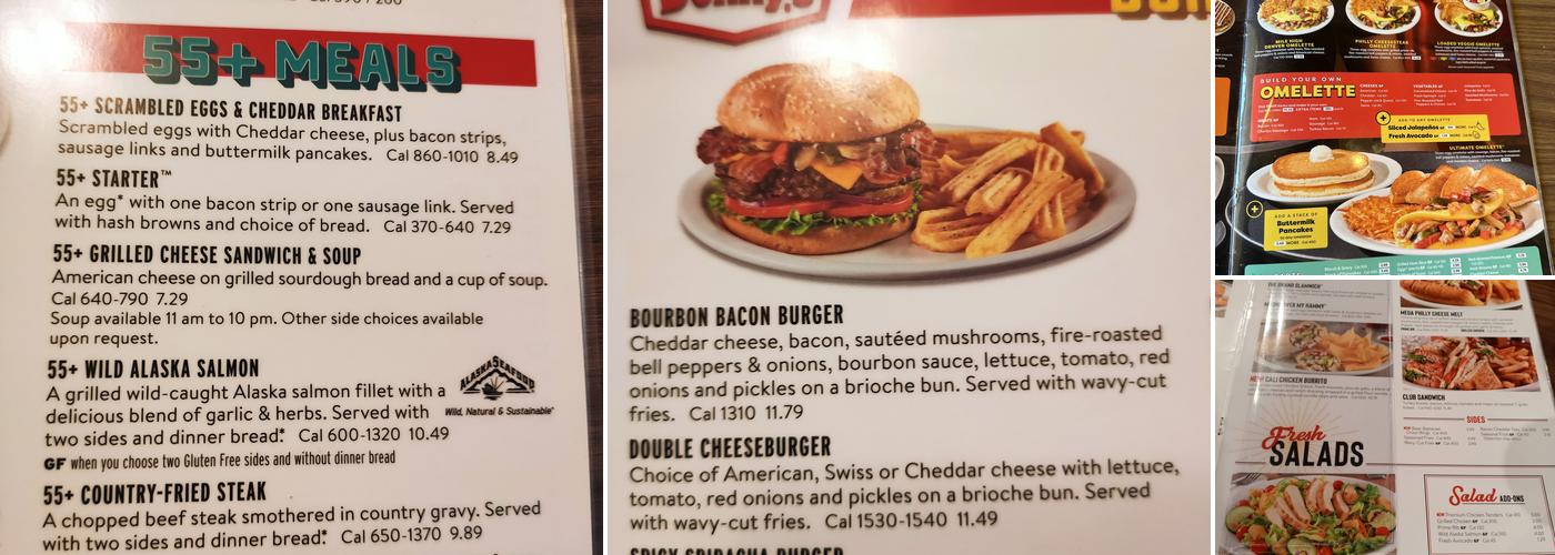 Denny's Menu