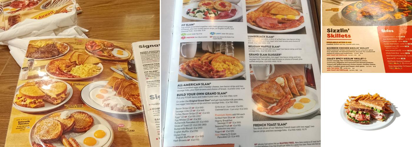 Denny's Menu