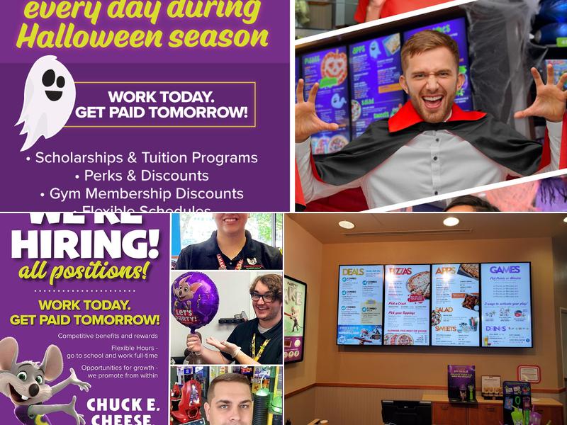 Chuck E. Cheese Menu