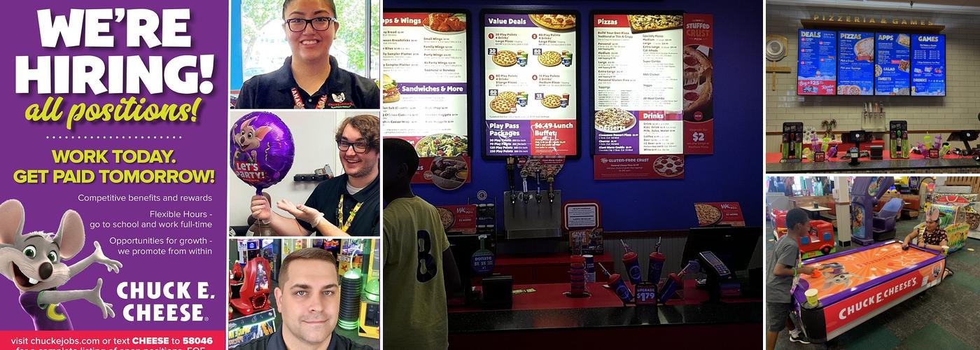 Chuck E. Cheese Menu