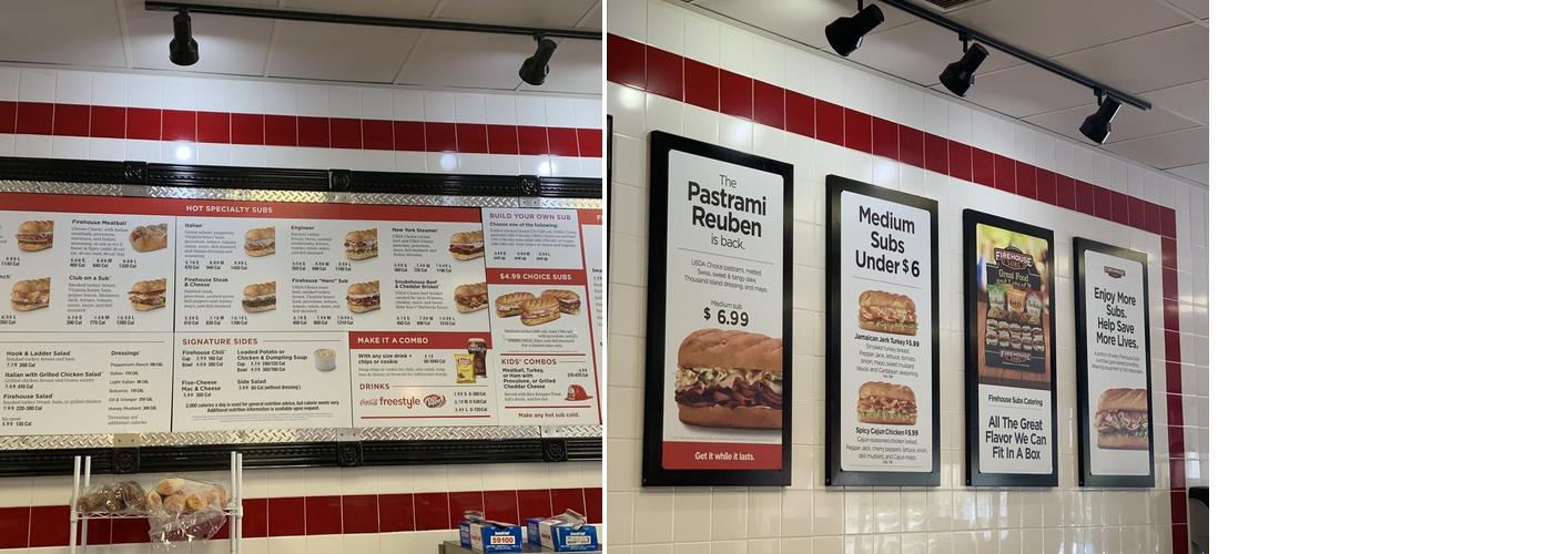 Firehouse Subs Shops At Warm Springs Menu