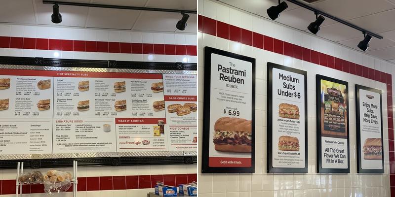 Firehouse Subs Shops At Warm Springs Menu