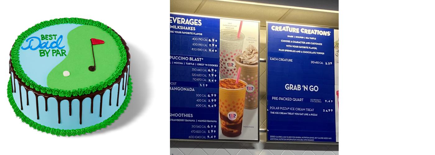 Baskin-Robbins Menu