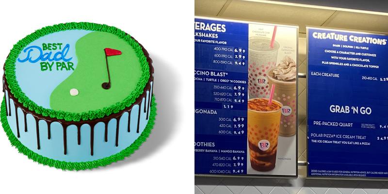 Baskin-Robbins Menu
