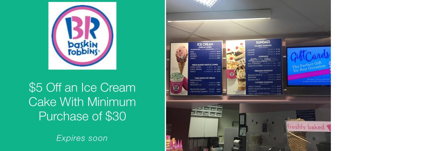Baskin-Robbins Menu