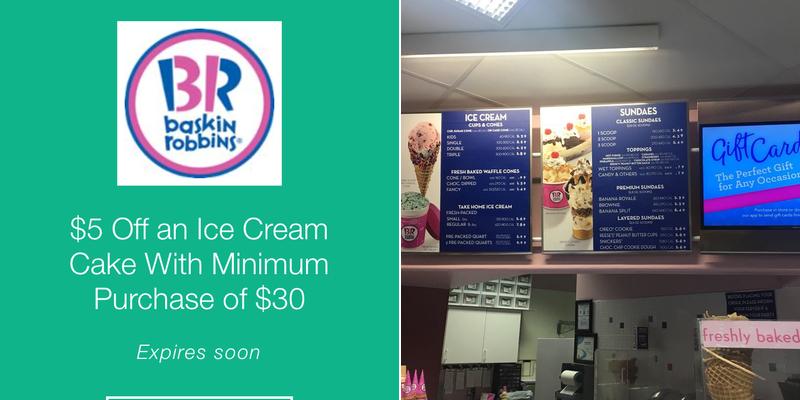 Baskin-Robbins Menu