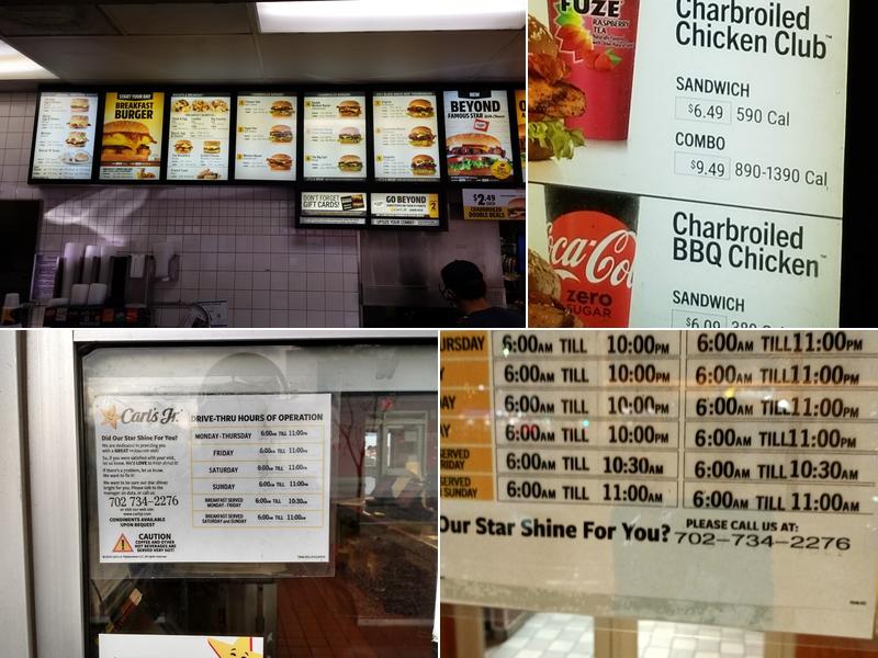 Carl’s Jr. Menu