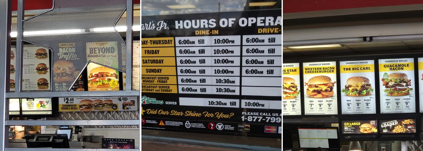 Carl’s Jr. Menu