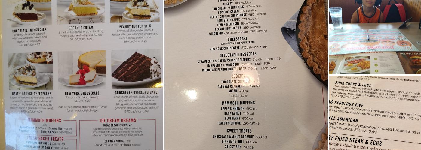 Perkins American Food Co. Menu