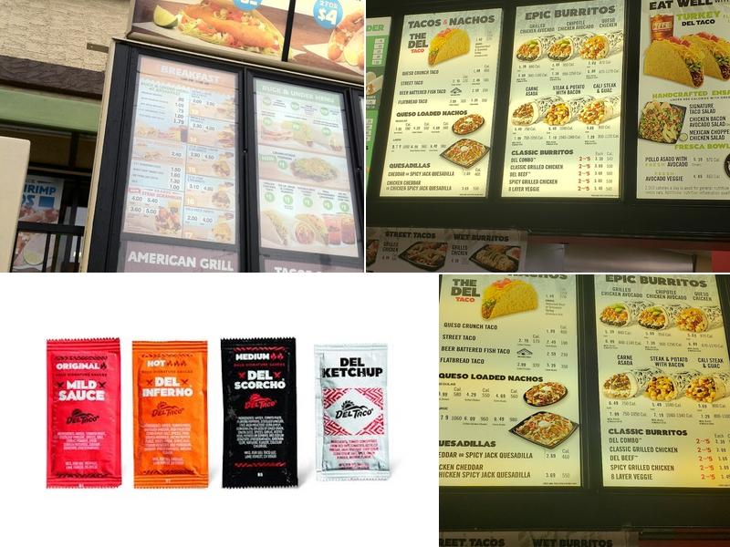 Del Taco Menu