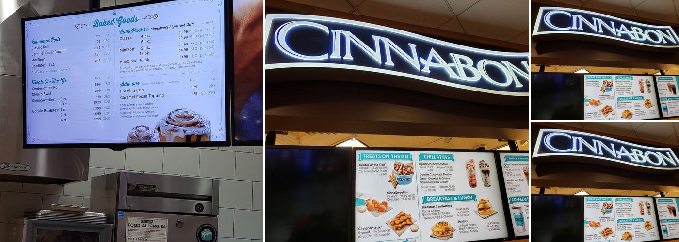 Cinnabon Menu