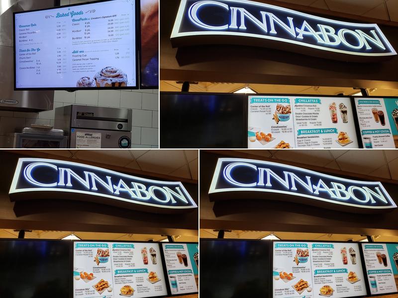 Cinnabon Menu