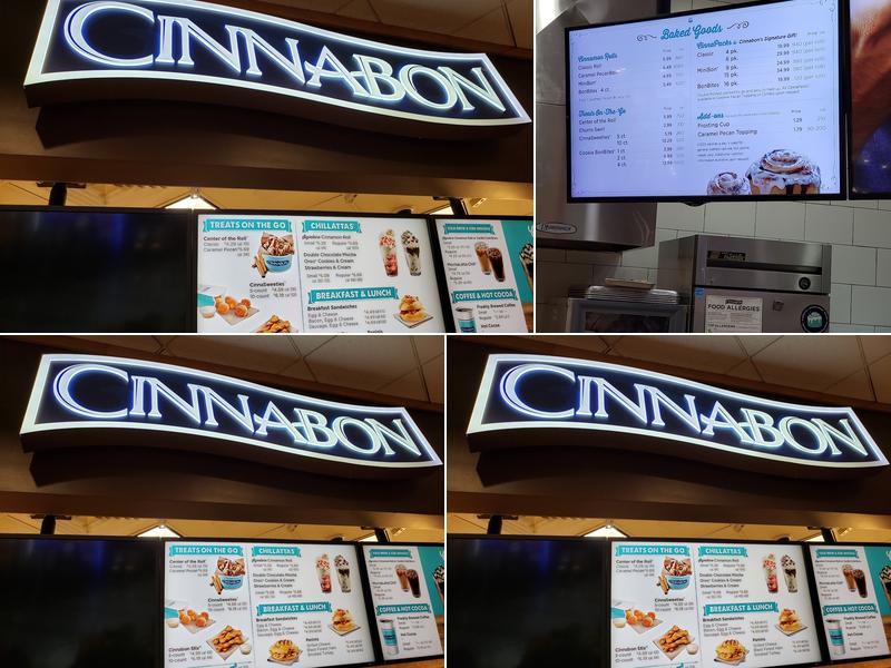 Cinnabon Menu