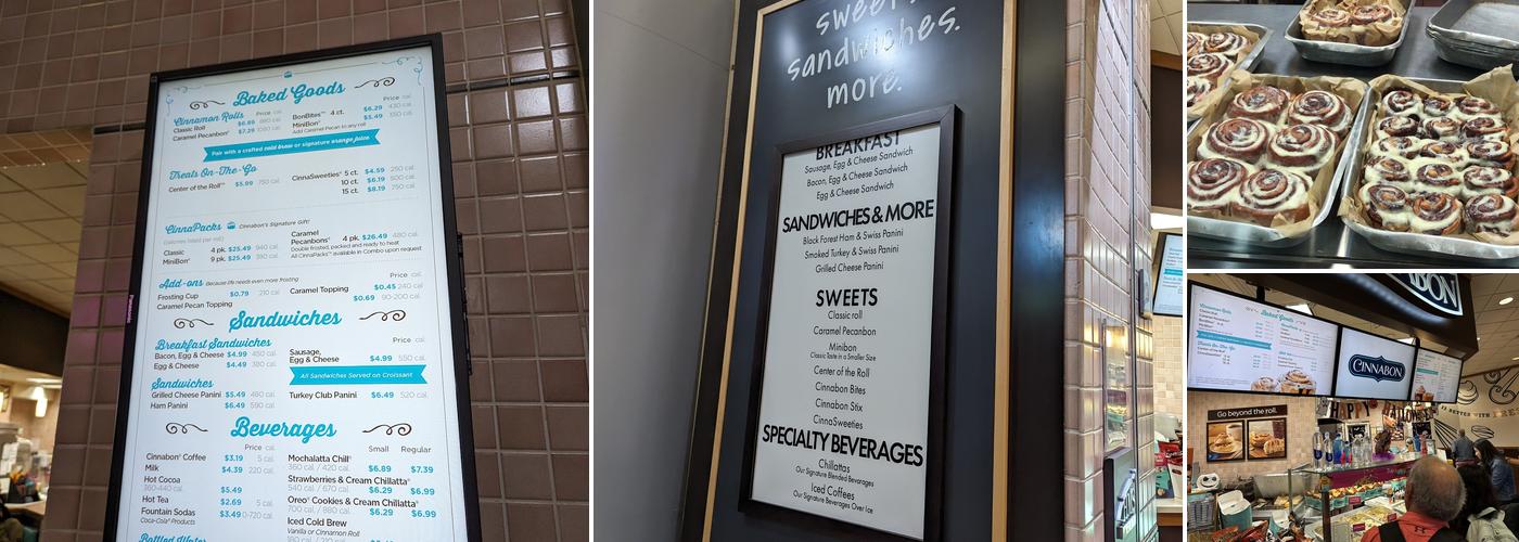 Cinnabon Menu