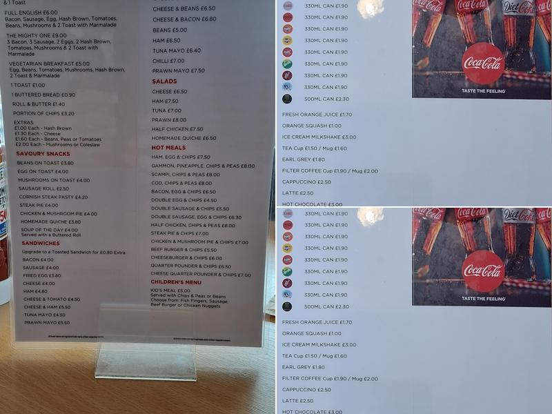 Three Rivers Cafe Menu