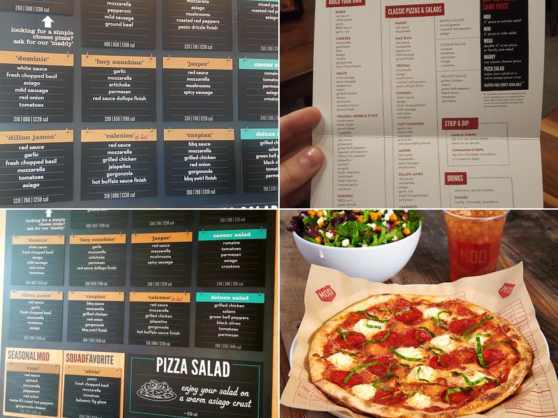 MOD Pizza Menu