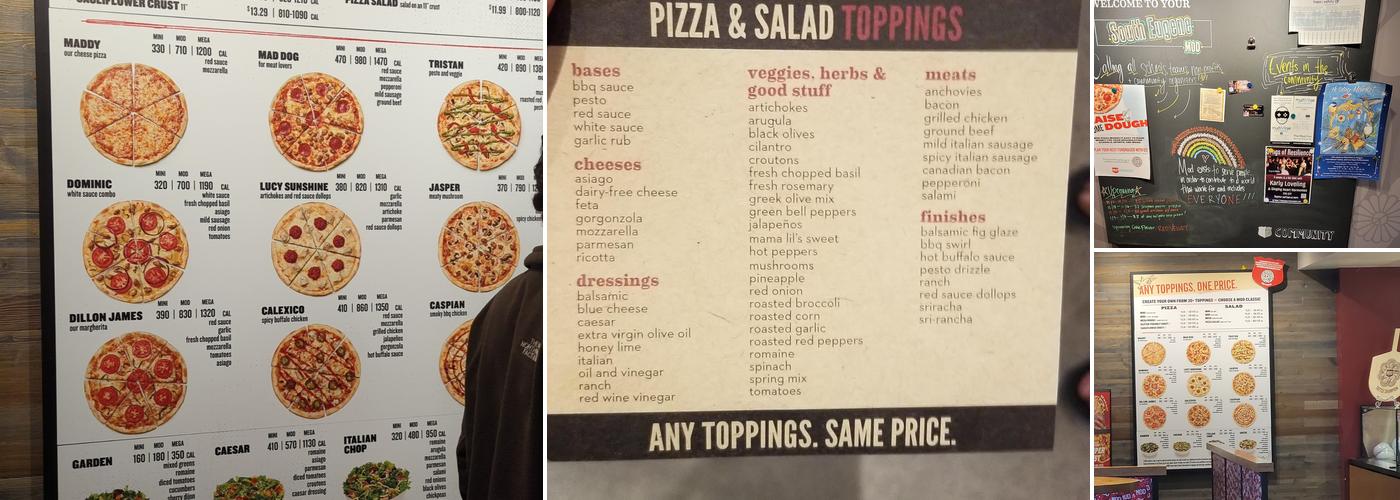 MOD Pizza Menu