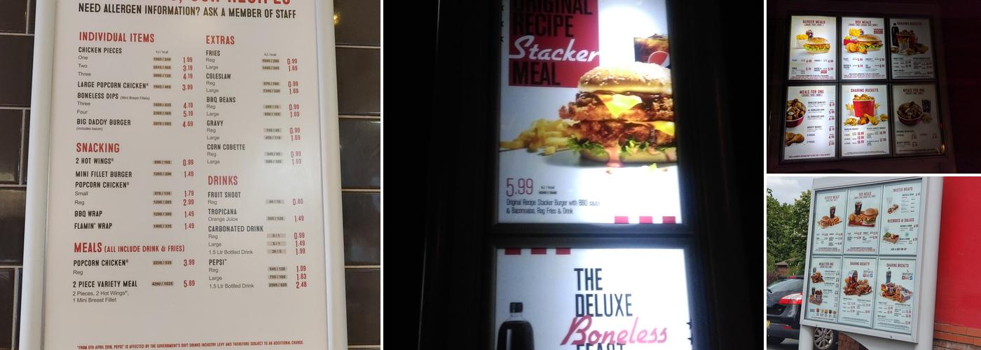 KFC Aintree - Grand National Avenue Menu