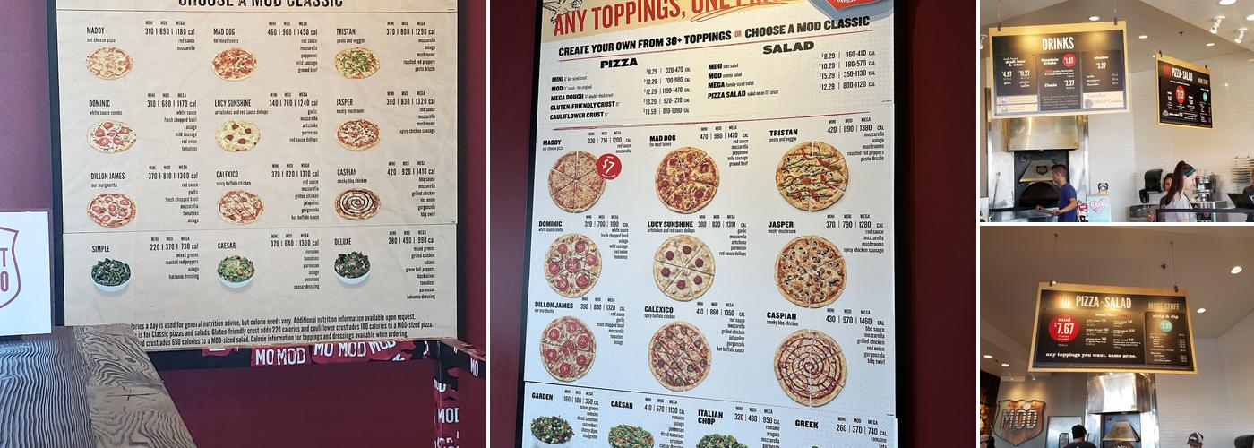 MOD Pizza Menu