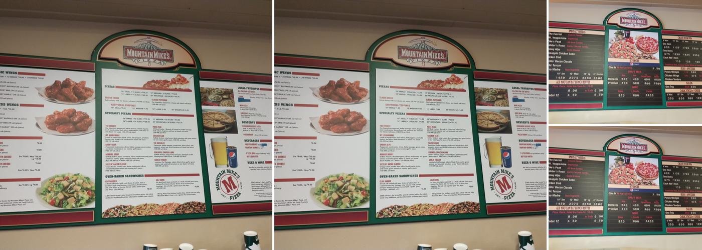 Mountain Mike's Pizza Menu