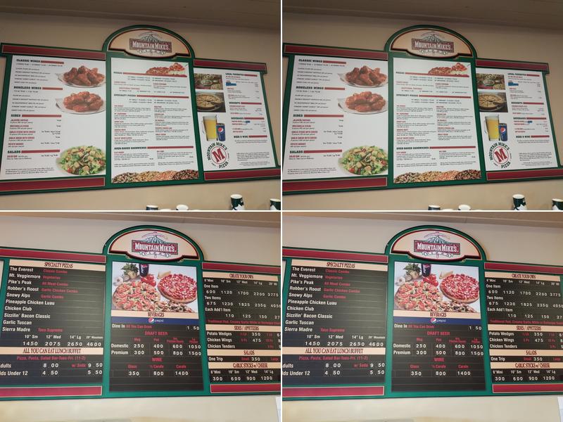 Mountain Mike's Pizza Menu