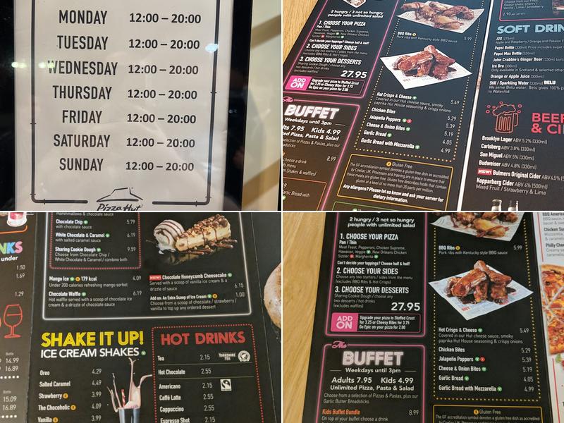 Pizza Hut Restaurants Menu