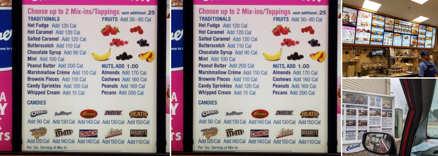 Culver’s Menu