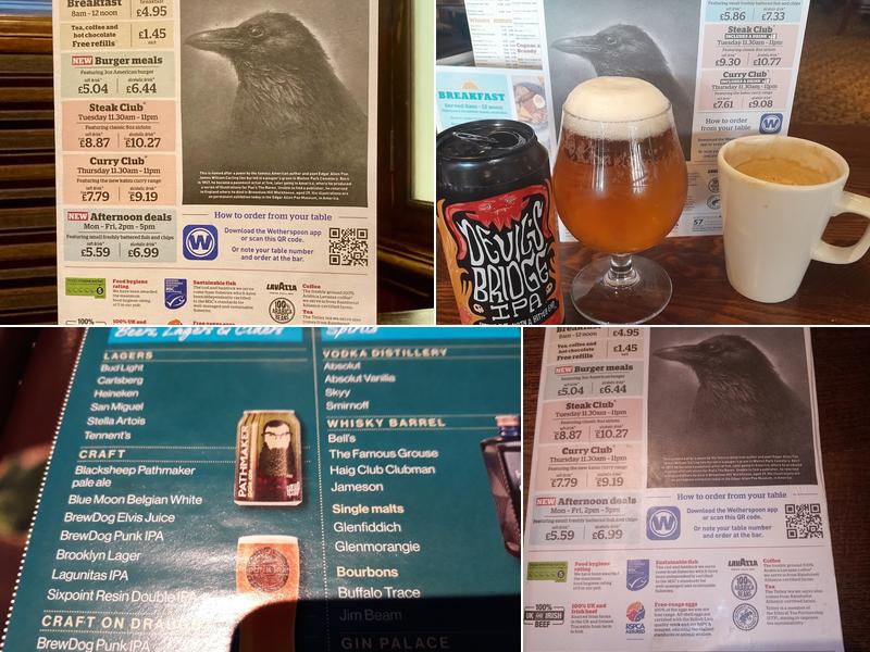 The Raven - JD Wetherspoon Menu
