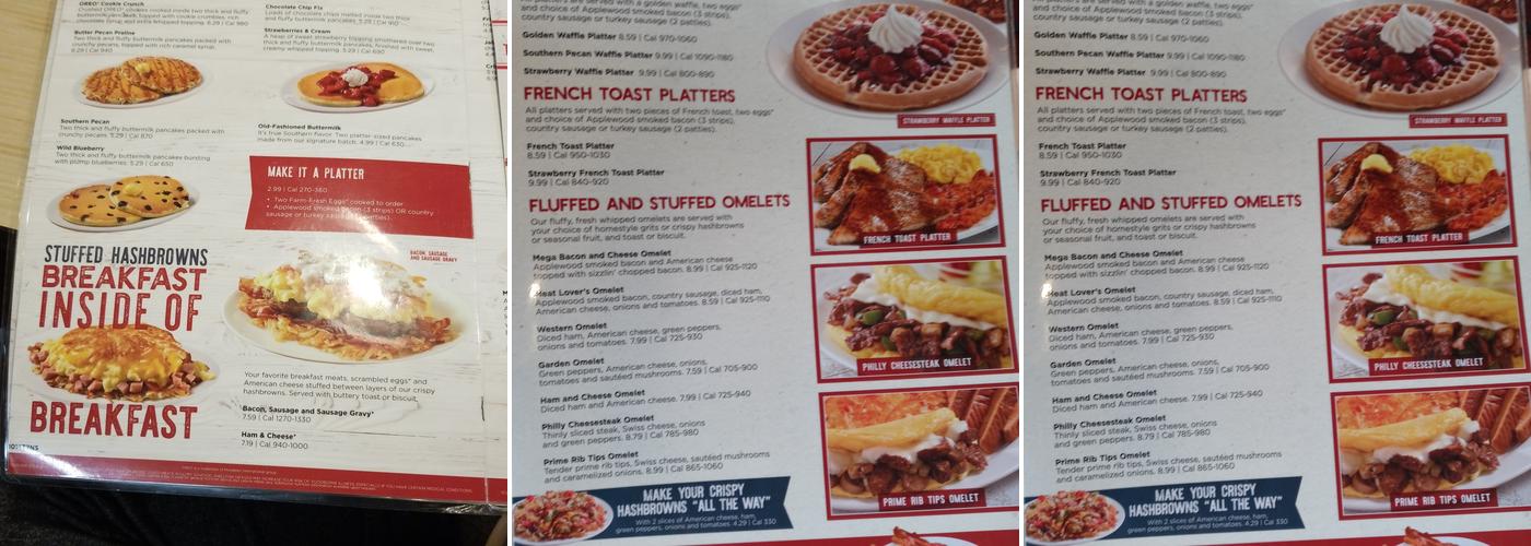 Huddle House Menu