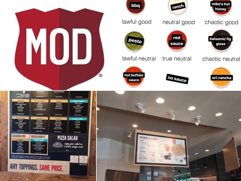 MOD Pizza Menu