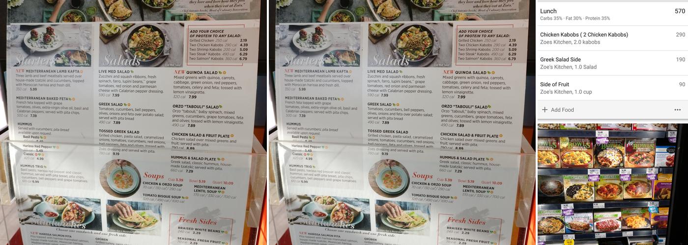 Zoës Kitchen Menu