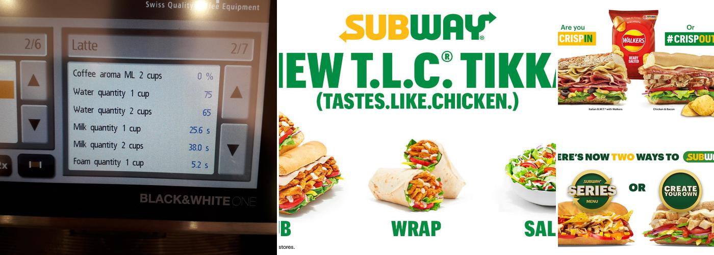 Subway Menu