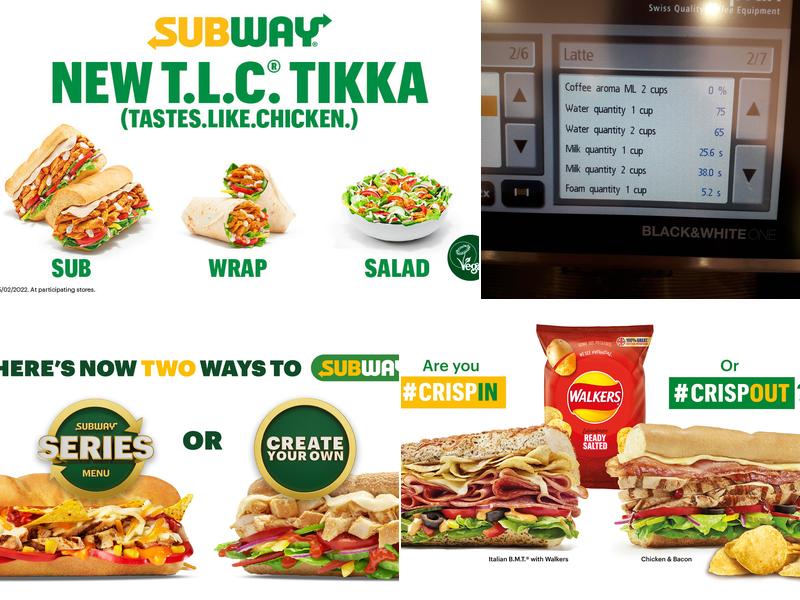Subway Menu