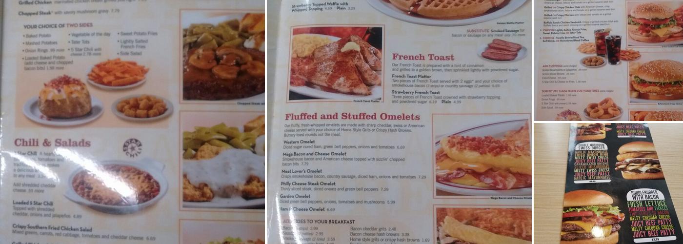 Huddle House Menu