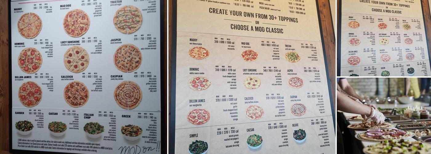 MOD Pizza Menu