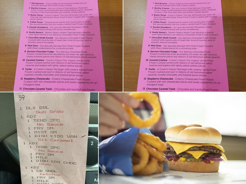 Culver’s Menu