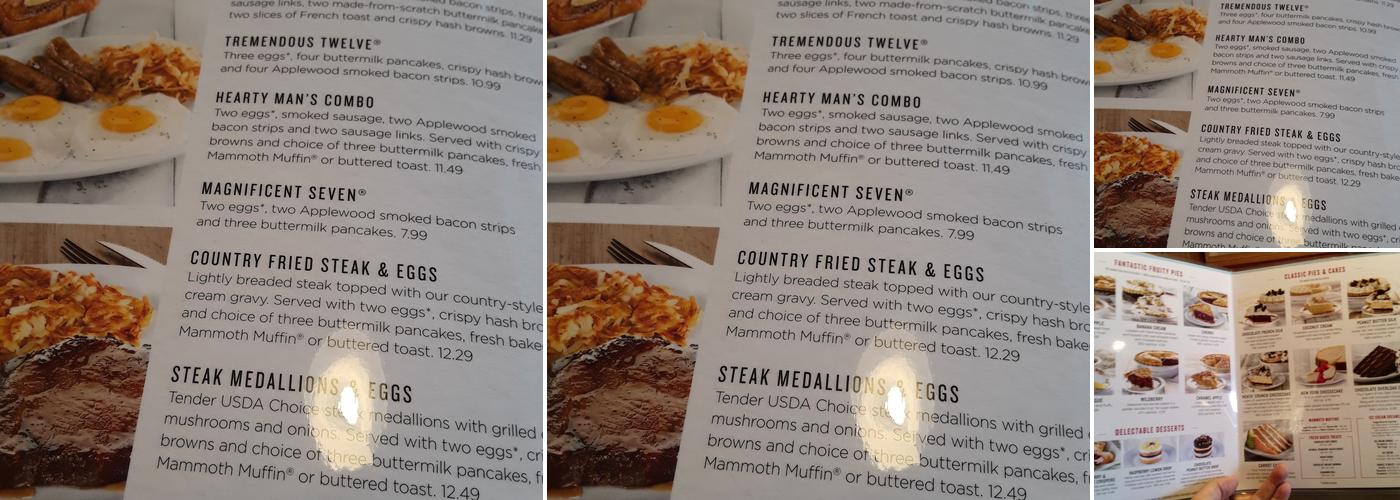 Perkins American Food Co. Menu