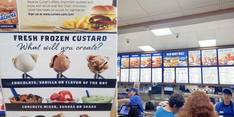 Culver’s Menu