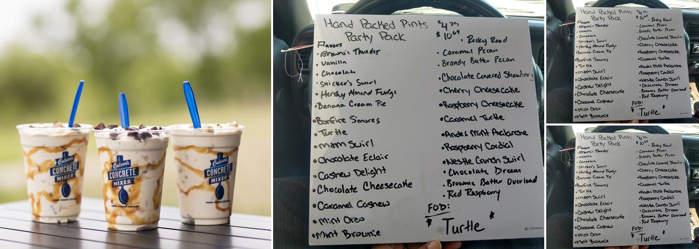 Culver’s Menu