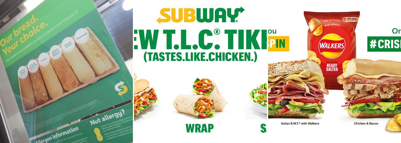 Subway Menu